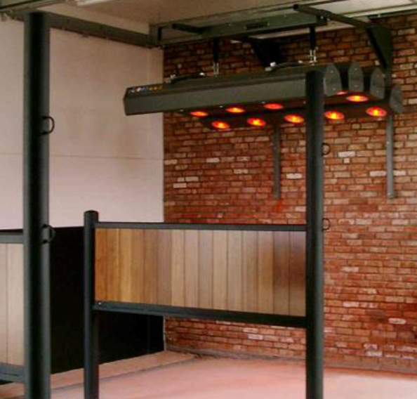 Equine Solarium – Premium Horse Therapy System – Enhance your horse’s recovery, performance, and overall well-being with our high-quality horse solarium. Designed to provide therapeutic infrared heat, this solarium promotes muscle relaxation, improved circulation, and faster recovery after training or competition. Featuring adjustable heat settings, durable construction, and energy-efficient bulbs, it's the perfect addition to any professional stable. Shop now for the ultimate equine care solution!