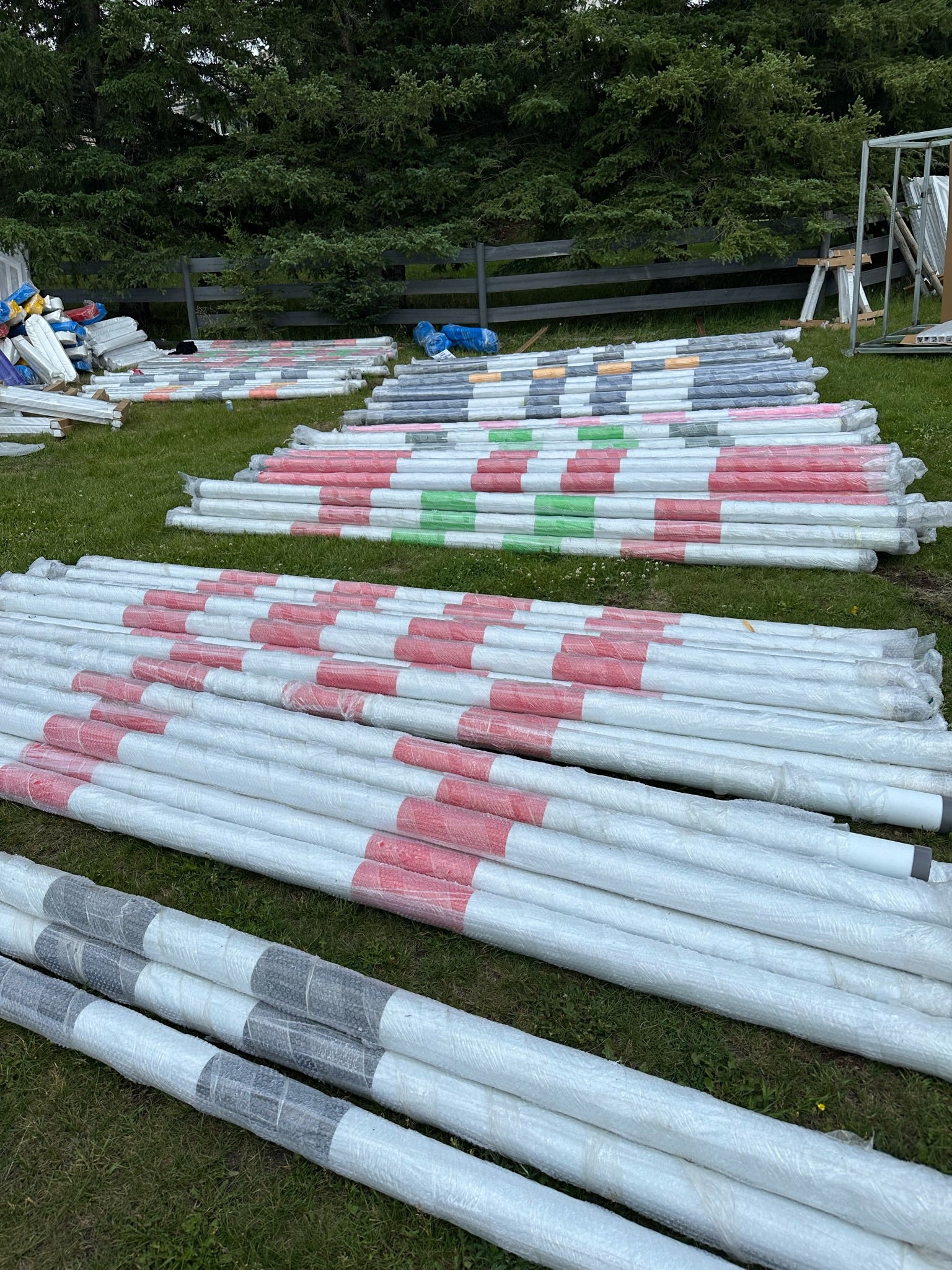 Show Jump Poles – HDPE & Wood Fill for Durable Performance – Upgrade your arena with premium show jump poles, available in HDPE and wood fill options for maximum durability and weather resistance. Designed for professional competition and training, these poles are lightweight yet sturdy, ensuring long-lasting performance. Available in a variety of colors and designs, they complement any jump course. Shop now for high-quality show jump poles built to last!
